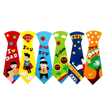 

Creative Crafts DIY Ties Kindergarten Children Kids Handmade Educational Toys for Fathers Day Gift Arts Crafts DIY Sticks Toy