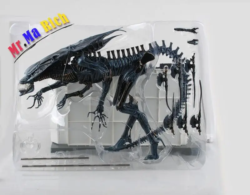 30 см Di Alta Aliens Predator Xenomorph Alien Blu Регина Мадре экшн кукла из ПВХ фигура Da collozione Modello
