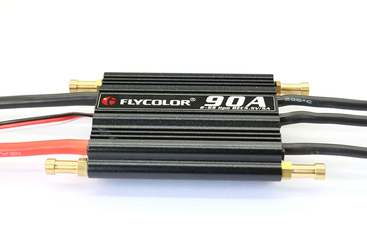 Flycolor 50A 70A 90A 120A 150A бесщеточный ESC контроль скорости Поддержка 2-6S Lipo BEC 5,5 V/5A для RC лодки F21267/71