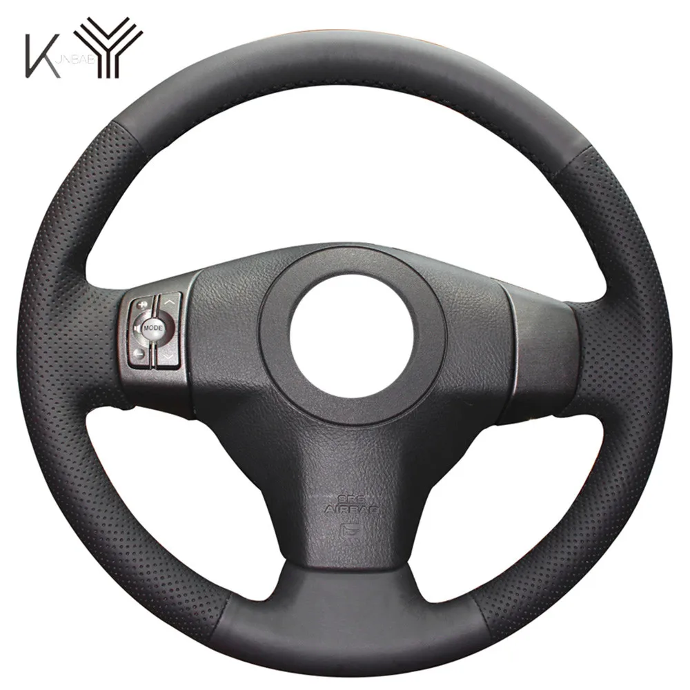 Leather DIY Car Steering Wheel Cover Case for Toyota Yaris Vios RAV4