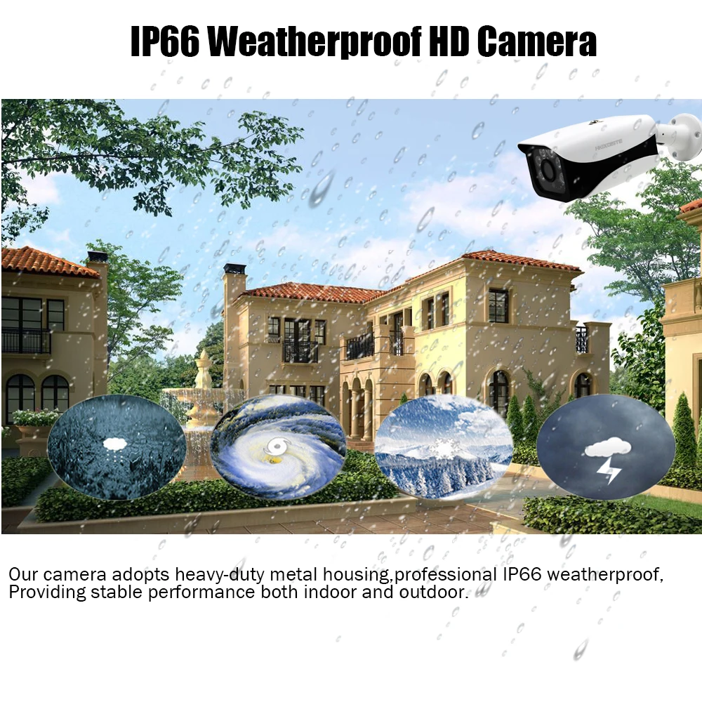 HD 5MP 5In1 DVR H.265 Video Surveillance 4 Cameras Security Camera Set For CCTV HD 4MP indoor Outdoor Security Camera System