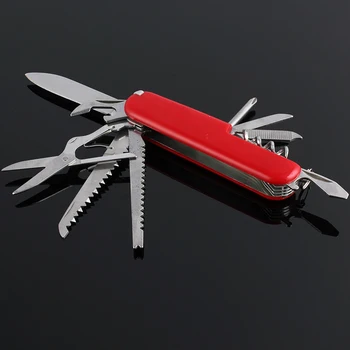 

ToughKeng 10PCS/Lot Mini 11 in 1 Folding Knife Stainless Steel Small Pocket Knife Multi Funtional Knife Outdoor Tool