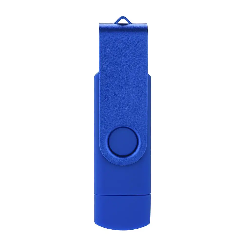 USB Flash Drive 64G OTG Pen Drive Memory USB Photo Stick Device 16/32G 128gb Flash Drive Disk For Phone Android PC - Цвет: Blue