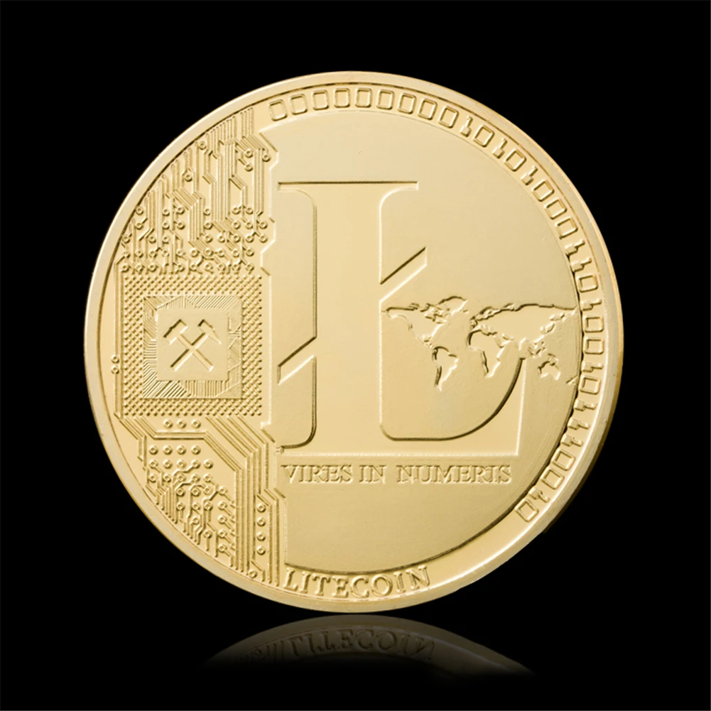 Litecoin монеты не-монеты иностранных валют Биткоин/эфириум/Lite/тире/пульсация монета 5 видов памятной монеты(Прямая поставка) Подарочная монета