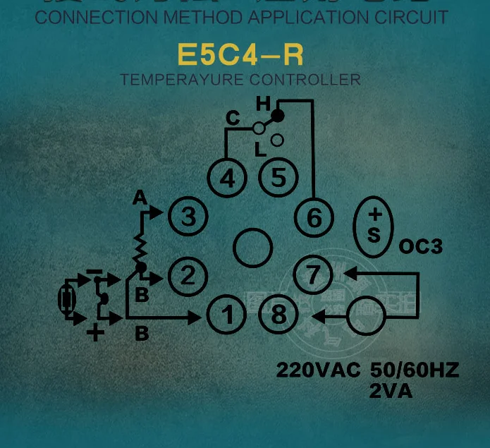 E5C4 цифровой PID контроллер температуры переменного тока 220 В диапазон температур 0-399 градусов с регулировкой духовки