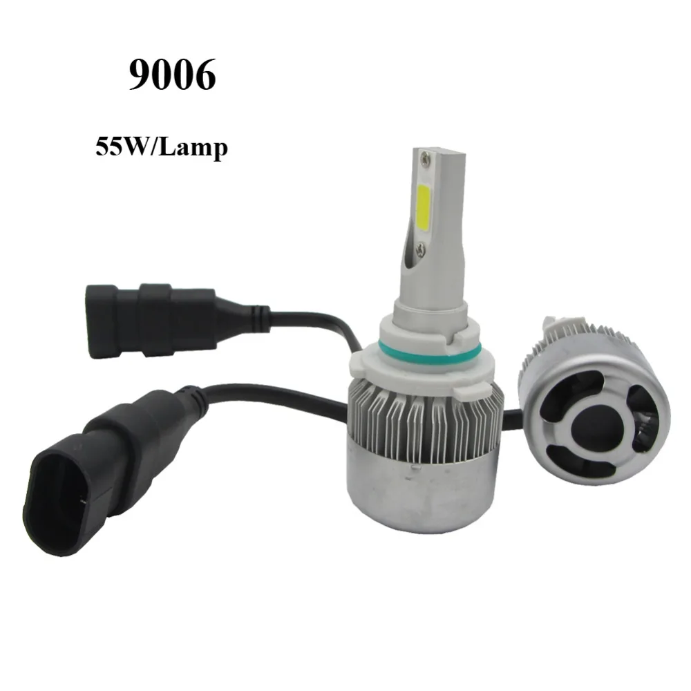 COB Автомобильные фары H7 LED H4 Hi/Lo H1 H3 H11 H13 9004 9005 9007 Автомобильная передняя лампа 6000K