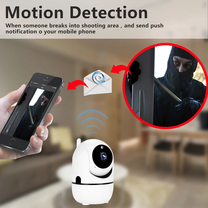 2 Megapixel Home Smart Human Body Automatic Tracking Header Security camera US
