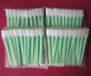 

Cheap !!! 500 pcs Rectangular Foam tip Cleaning Swabs Sponge Cleaning Sticks for Roland Mimaki Mutoh Solvent Printer