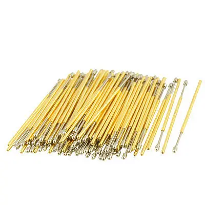 

100 Pieces Spherical Radius Tip Spring Test Probes Pins 33mm Length