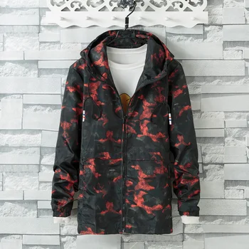 

Mens Spring Autumn Jackets Mens New Fashion Casual Loose Large Size Military Print Camouflage Jacket Coats Male Outerwear 8XL