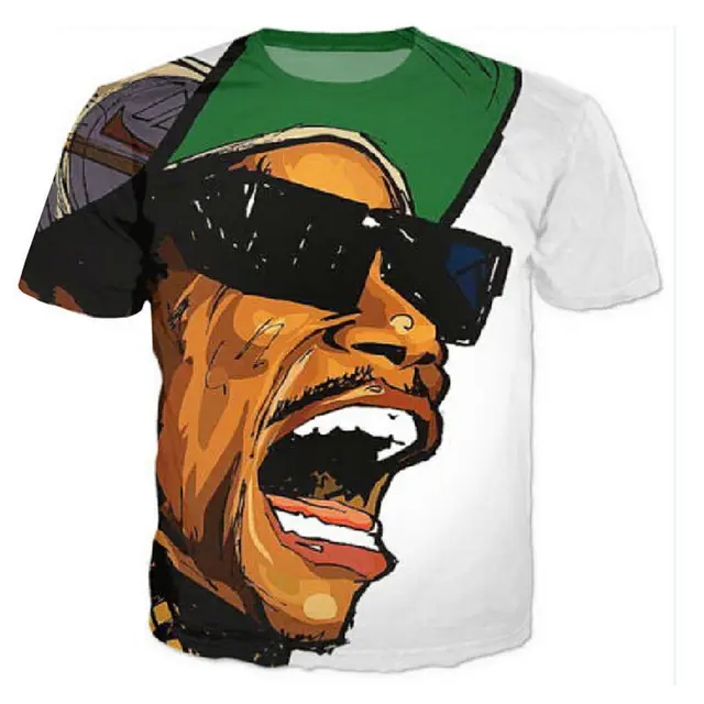 hip hop 3d printed t shirts harajuku chris brown cartoon character