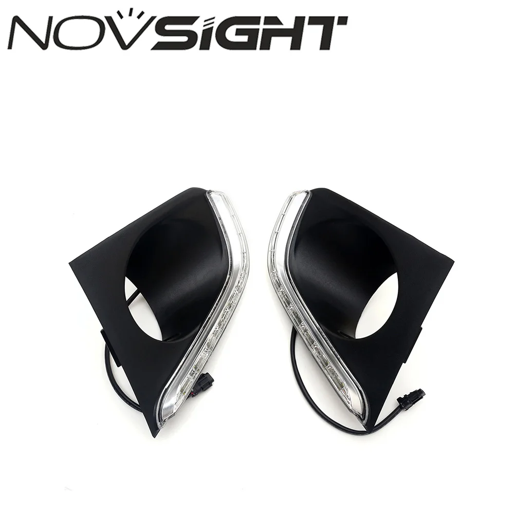

NOVSIGHT 2X Car LED Lights DRL Daytime Running Light with Driving Fog Light Cover for Chevrolet TRAX 14-17 D35