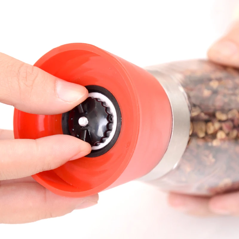 Pepper Grinder Mill Hand Manual Pepper Mill Glass Body Ceramic Core Herb Spice Grinding Muller Kitchen Accessories Cooking Tools (2)