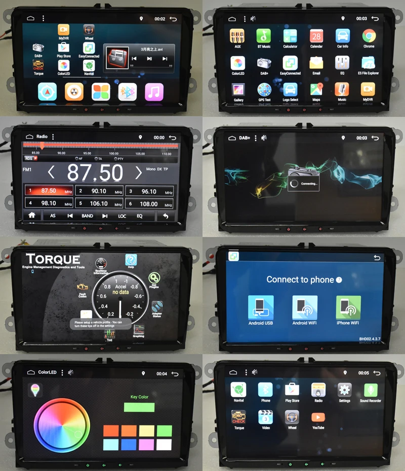 ANDROID6.0 ANDROID7.11 PASSAT DVD VW RADIO VOLKSWAGEN SKODA OCTAVIA1 OCTAVIA2 JETTA RADIO TOURAN ANDROID GPS (5)