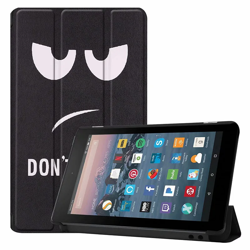 Яркая ПУ кожа стенд элегантный чехол Магнит чехол для Amazon Kindle New Fire 7 / чехол для планшета 20 шт./партия - Цвет: 09