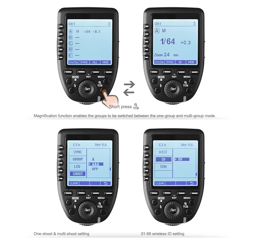 Godox Xpro-N передатчик с 2 шт. X1R-N приемник ttl 1/8000 s HSS высокая Скорость синхронизации 2.4g беспроводное устройство вспышка триггера для фотокамеры Nikon