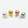 Petites breloques boule ronde en alliage de Zinc, diamètre 4MM, chaînes, perles d'extrémité, Diy, accessoires de bijouterie, 200 pièces ► Photo 2/5