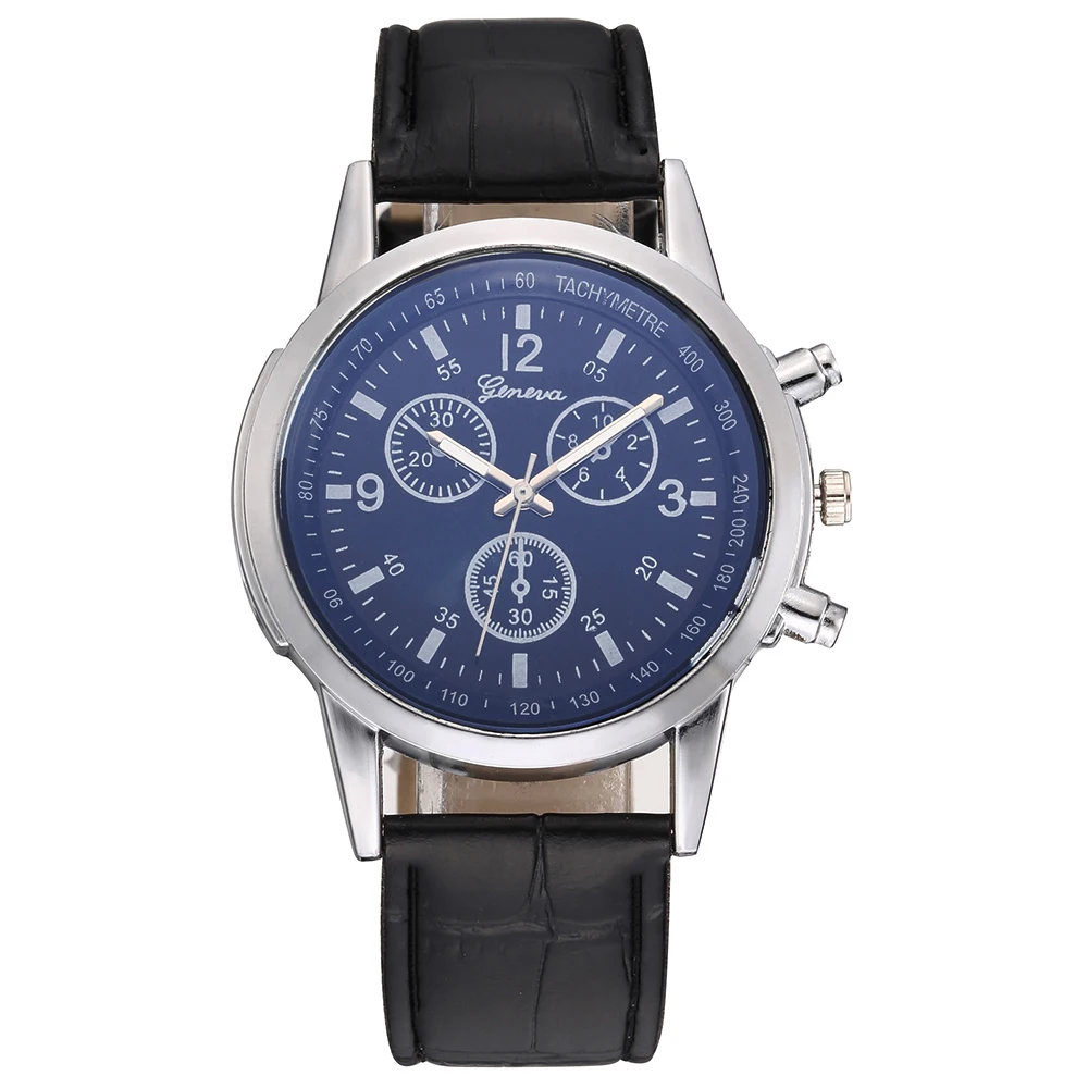 

Modern Fashion Men Quartz Watches Montre populaire Luxury Black Leather Band Business Clock Drop Shipping Relogio Masculino