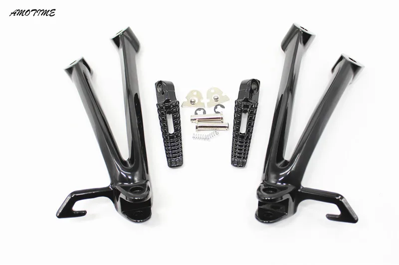 Aluminum Alloy Passenger Rear Foot Pegs Footrest Brackets for Suzuki