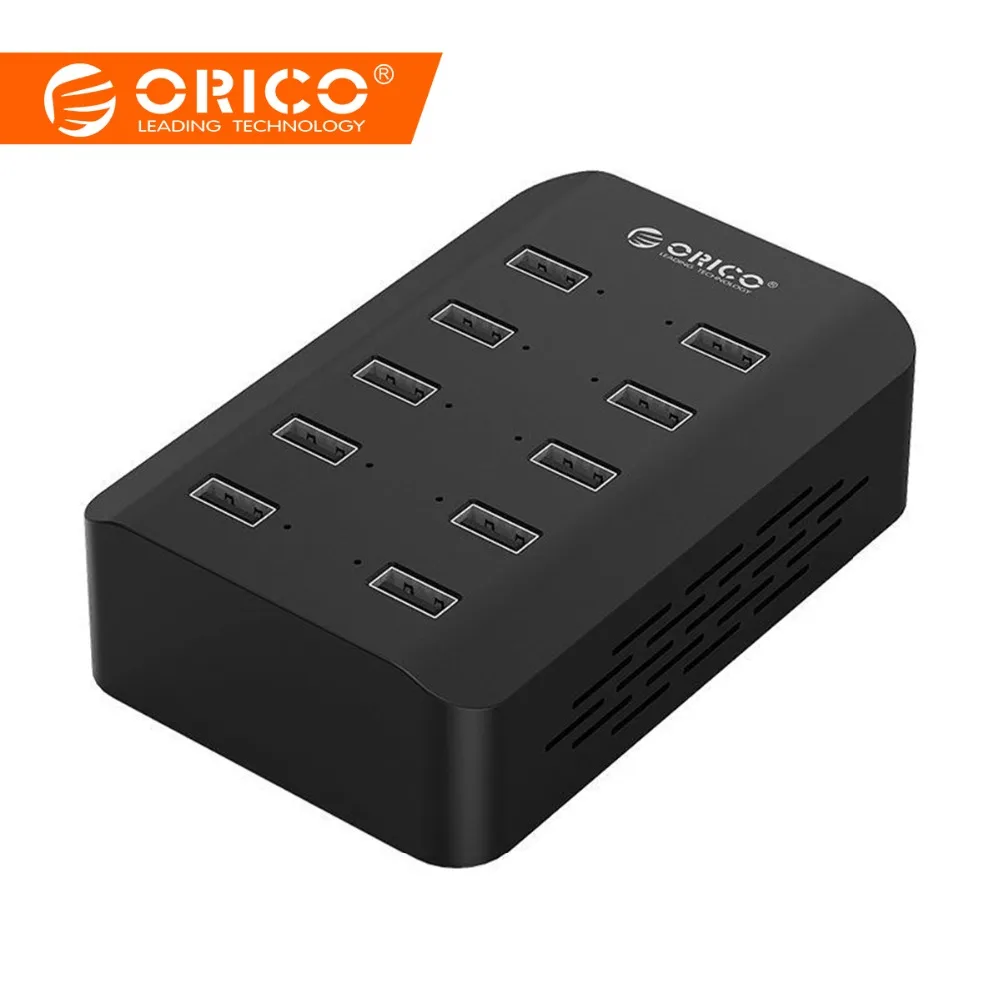 

ORICO 10 Ports USB Smart Charging Station 5V2.4A 120W for Restaurant Supermarket Hotel Railway Station for iPhone 6s 7 Samsung