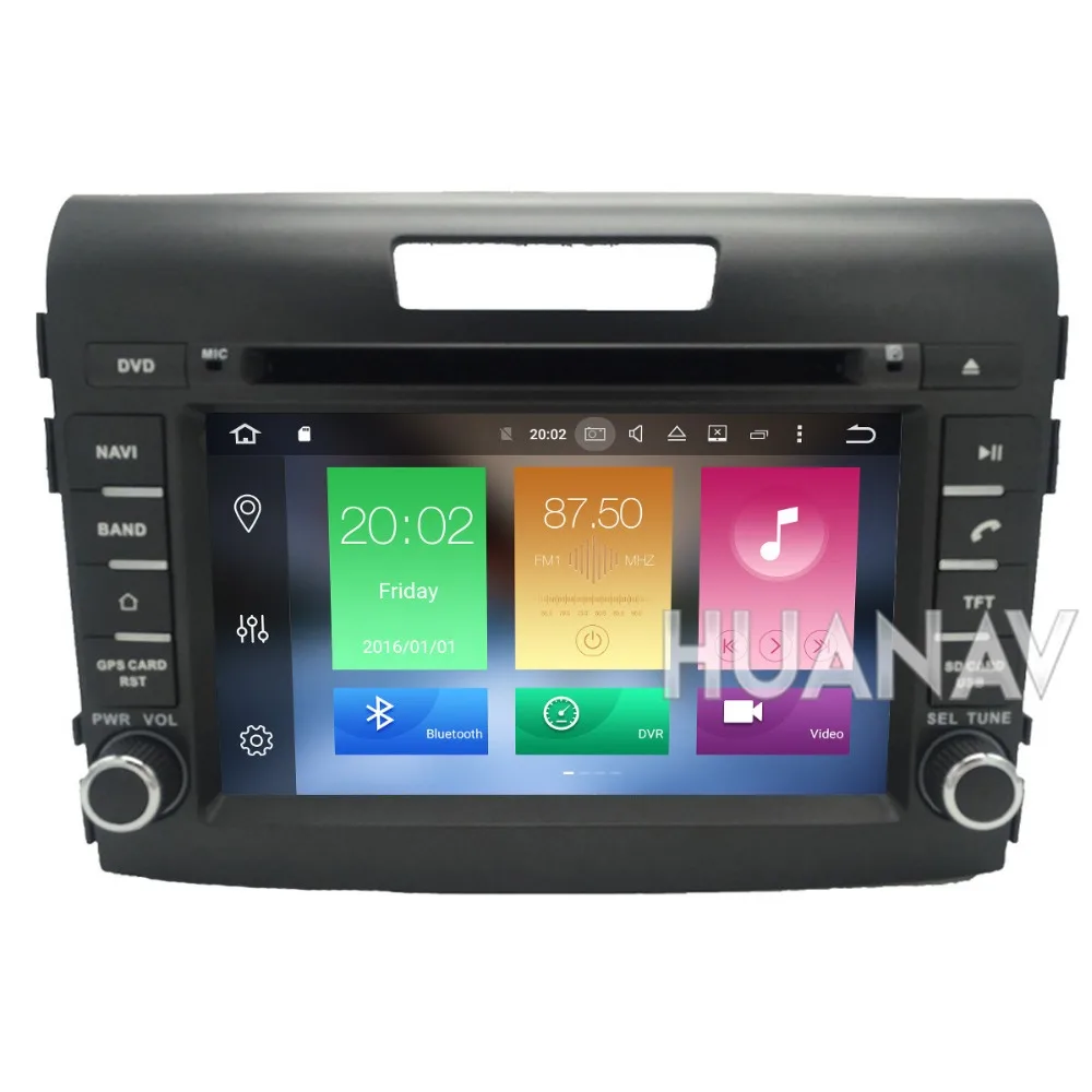 Автомобильный DVD плеер с GPS навигацией для Honda CRV 2din стерео Android 8 7 дюймов IPS экран 4