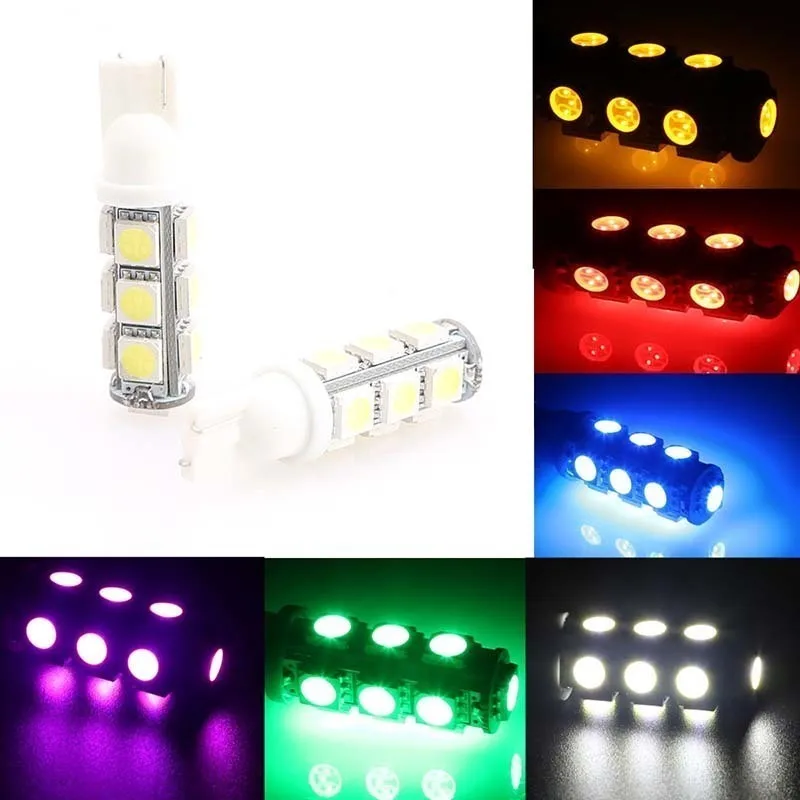 

2Pcs T10 Led W5W 13 SMD 5050 13LED 194 168 192 Auto Car Side Marker Light Bulb Led Wedge Interior Lamp Car Accessories Styling