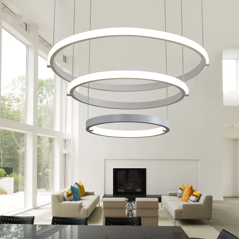 

led ceiling light Postmodern living room light minimalist modern circular atmosphere personality home bedroom dining room lamp