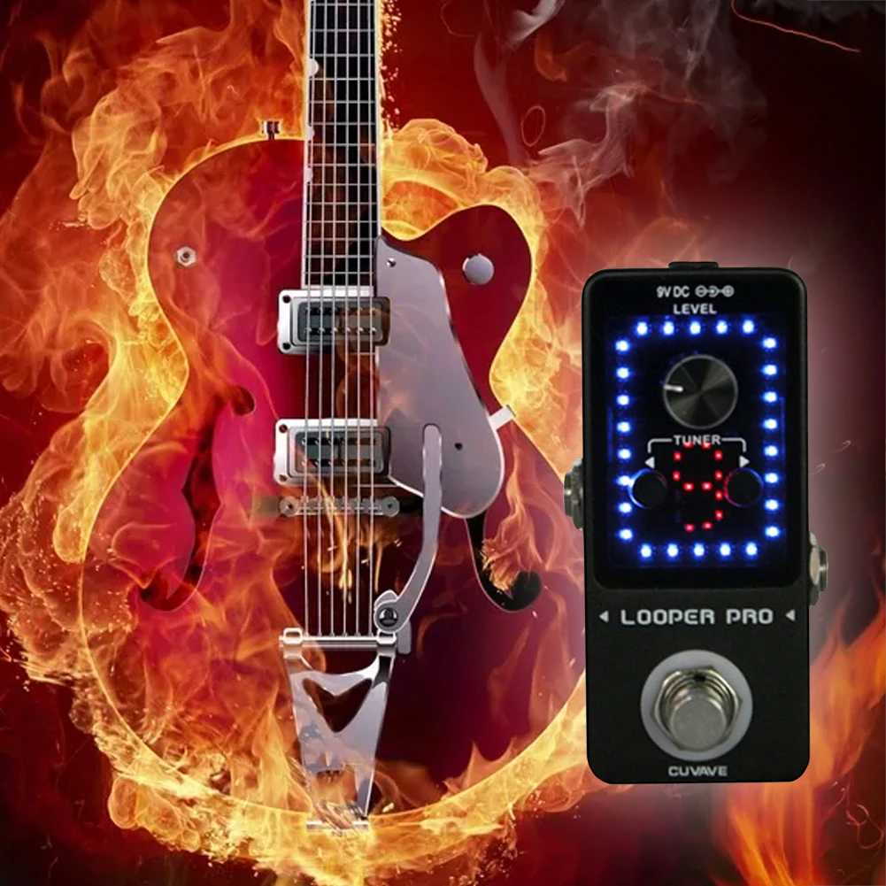 

Guitar Effector Fashion Accessories Led Monolithic Display USB Interface Mini Pedal Tool Single Block User-friendly Tuning