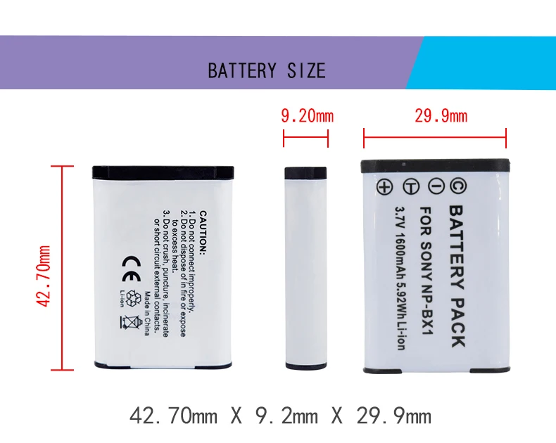 Palo 2 шт. Bateria NP-BX1 NPBX1 np bx1 Батарея для sony DSC-RX100 DSC-WX500 HX300 WX300 HDR AS100v AS200V AS15 AS30V AS300
