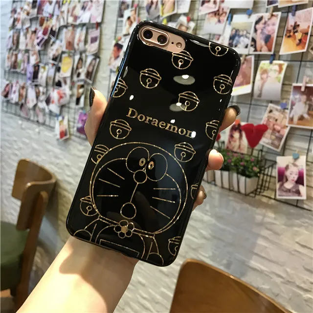 Закаленное стекло для iphone 7 Plus 6 6s 8 Защита экрана стекло+ покрытие чехол для телефона задняя крышка мультфильм шаблон