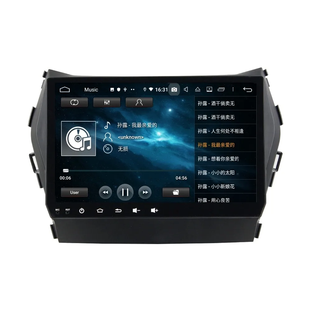 Clearance DSP 2 din Android 9.0 Octa Core 9" Car DVD GPS for Hyundai IX45 2014-2016 stereo Radio Bluetooth 4.2 WIFI USB Mirror-link 6