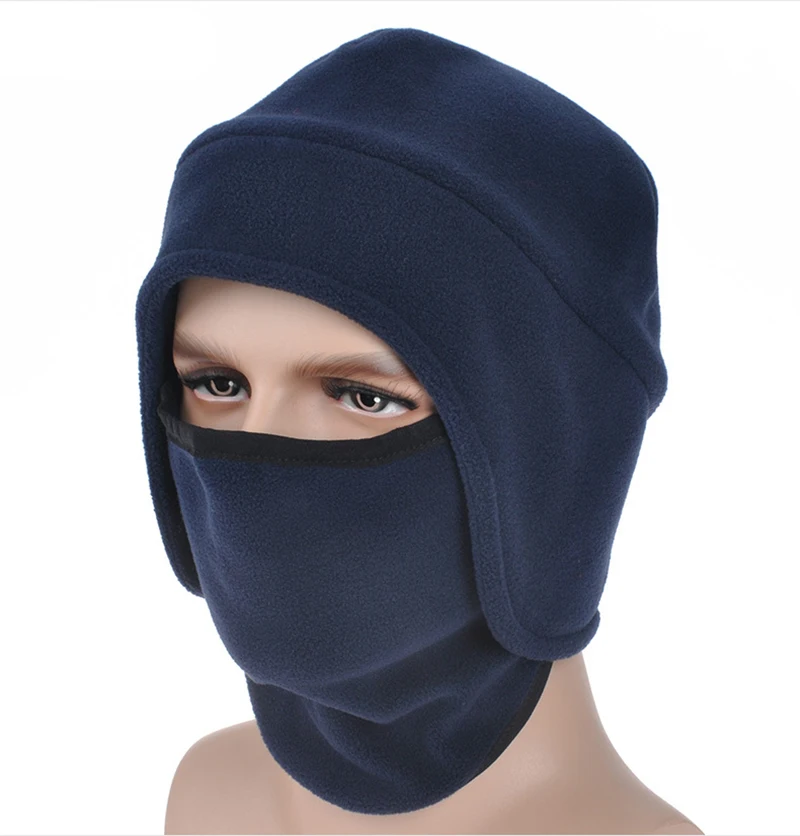 

2016 women winter fur hats Outdoor Windproof Thick men's winter warm winter snow women cap Face Mask men's cycling hat