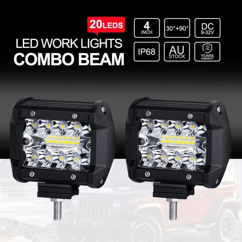 

4-inch 60W Automotive LED Bars light white light working light 12V24V Car suv Offroad lighting bulb