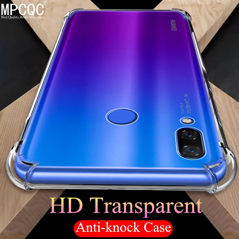 Clear TPU Phone Cover Case for Huawei On Mate 20 Lite 10 Pro 9 8 P30 P20 P10 Plus Soft Silicone Shockproof Anti-Knock |