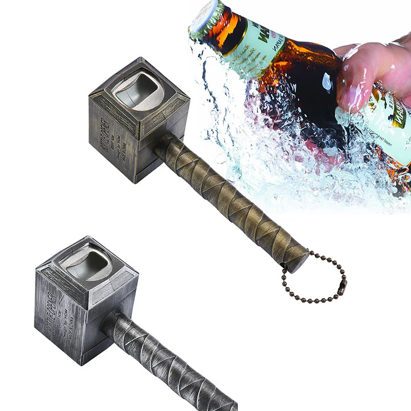 Kitchen Gadgets 2018 New Beer Bottle Opener Hammer Shaped Bottle Opener Wine Corkscrew Beverage Wrench Fashion Bar Party Tools (6)