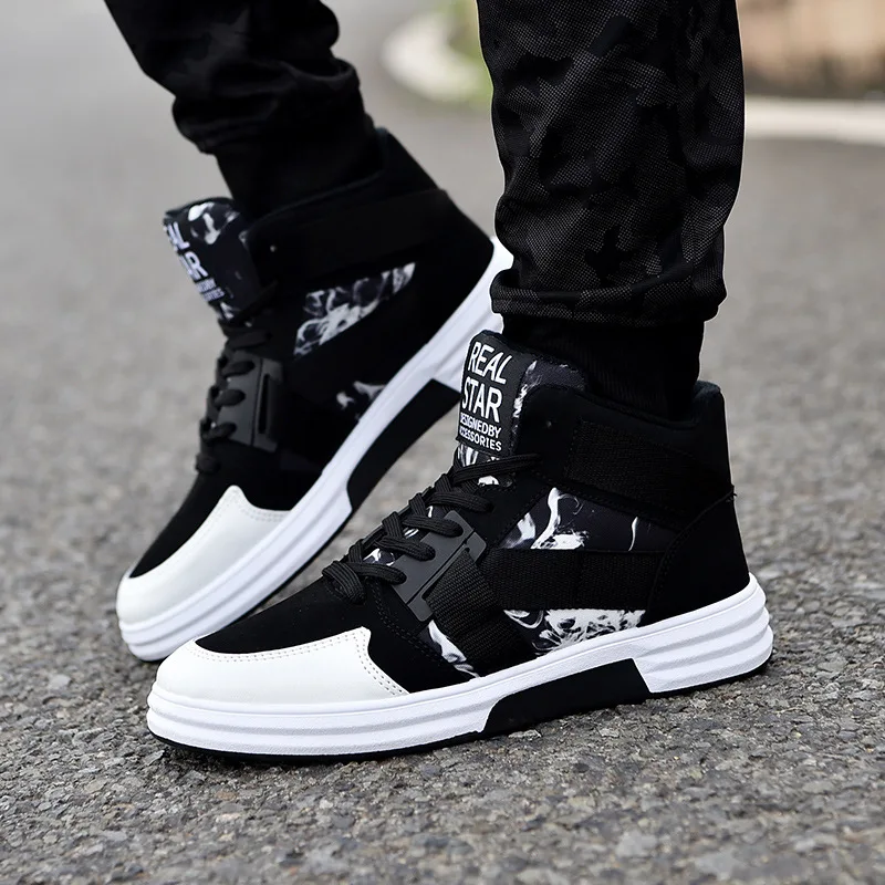 

Men High Shoes Brand Mens Hip-Hop camouflage high top men's sneakers superstar Casual Shoes 2018 Fashion High Top Men Shoes