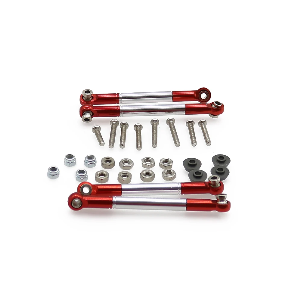 RCAWD Front Or Rear Length 58-66mm Unadjustable Link Set For WPL Henglong C14 C24 Crawler Upgrade Spare Parts WPL1607
