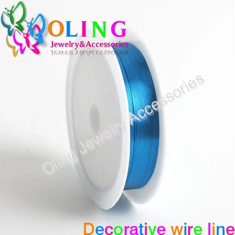 OlingArt 0.4MM 12M/Roll Wire Line Mixed Multicolor Plated Beaded Crafts DIY Choker Bracelet Necklace Jewelry Making OlingArt 0.4MM 12M/Roll Wire Line Mixed Multicolor Plated Beaded Crafts DIY Choker Bracelet Necklace Jewelry Making