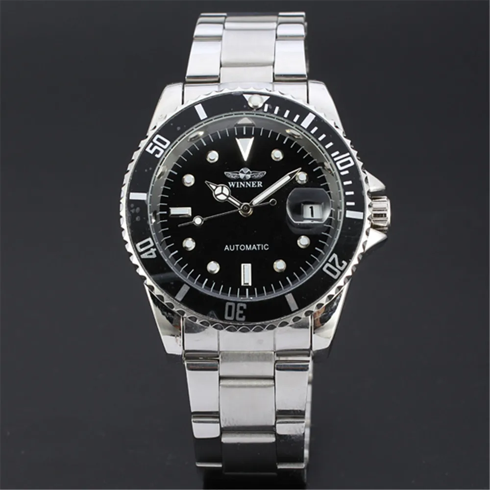 WINNER Men's Wrist Watch Military Sport Clock Automatic Mechanical Watches Male Skeleton Sport Clock 122