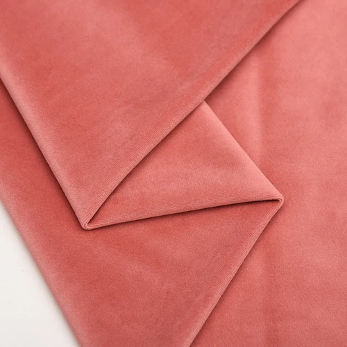 Утолщенная голландская бархатная плюшевая ткань подушка для дивана, ручная работа, Высококачественная велюровая ткань Diy - Цвет: Coral color