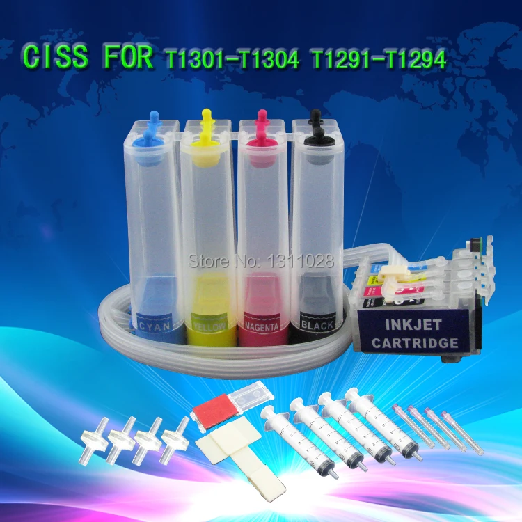 الحبر طريقة T1301-T1304 T1291-T1294 متكسرة مستمر الحبر نظام العرض ، كيبك فارغة لل sx525wd sx620fw bx525wd bx625fwd BX320FW