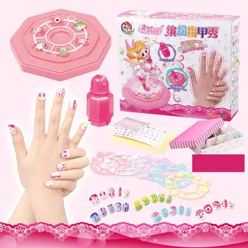 

LeadingStar Girl Nail Stickers DIY Kids Toys Waterproof Manicure Sticker Nail Make Up Set Girl's Jewelry Birthday Gift Toys