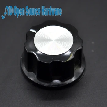 

10pcs MF-A03 A03 potentiometer knob Bakelite knob potentiometer knob aluminum cap bakelite