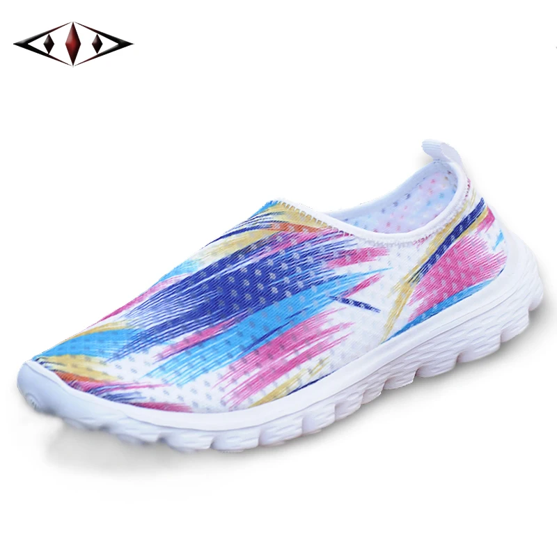 2016 New Trend Color Rainbow Flower Women Sneakers Cool Sport Running Shoes Women Mujer Shoes Lady Outdoor Flats fb1080-4