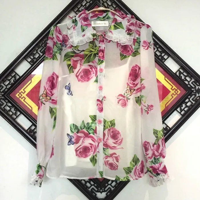 2020 Zanzea Shein корейские продажи вискозные женские топы Blusas Mujer De Moda Розовая Бабочка