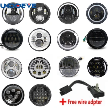 

Undoeve 7" LED Headlight For Motorcycles Motorcycle ProjectorLED Light Bulb Headlamp H4 H13 Hi/Lo Beam