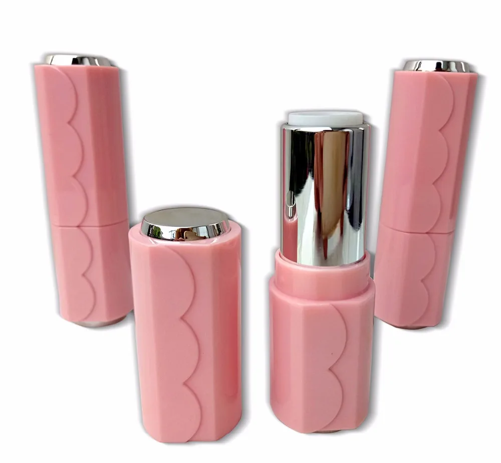 30pcs/set 12.1mm Lovely Pink Lipstick Containers Tube DIY Lip Balm