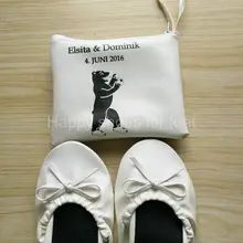 Дешевые складывающиеся балетные туфли для танцев, свадьбы, вечеринки, дня рождения, дамские складные туфли