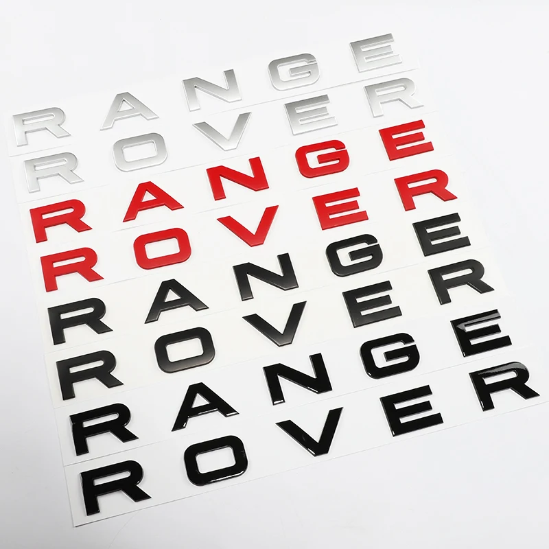 

1set Car Styling Front Or Back Car Emblem Cover Sticker Letters Sports Style Case accessories for Range Rover sport evoque