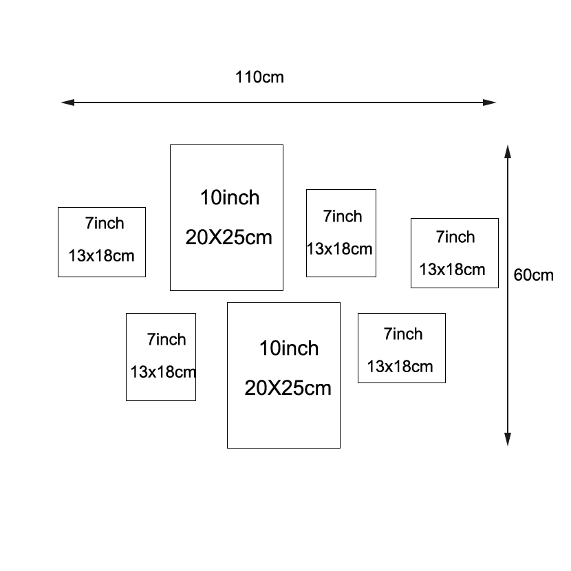 Billige 7 Pcs Klassische Foto Rahmen Für Wand Hängen Bilderrahmen Foto 7 10 Zoll Wand Kunst Hochzeit Paar Empfehlung Bilder rahmen